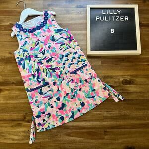 NEW Lilly Pulitzer Little Lilly Classic Shift Dress Pina Colada Sleeveless Blue